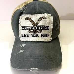 Yellowstone TV Series Pony Tail Hat, Let ‘er Rip, Distressed Cap